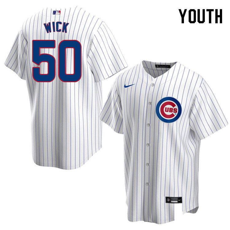 Nike Youth #50 Rowan Wick Chicago Cubs Baseball Jerseys Sale-White